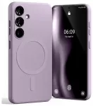 Mercury Semi-Silicon telefono dėklas su MagSafe palaikymu Samsung Galaxy A57 (A576) violetinis