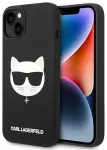 Karl Lagerfeld KLHMP14MSLCHBK iPhone 14 Plus 6,7" kietas dėklas juodas Silicone Choupette Head Magsafe