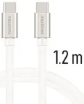 Swissten Textile Universāls Quick Charge 3.0 USB-C uz USB-C Datu un Uzlādes Kabelis 1.2m