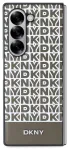 DKNY PU Leather Repeat Pattern Bottom Stripe MagSafe Case Aizsargapvalks priek&scaron; Samsung Galaxy Z Fold 6 / bruns
