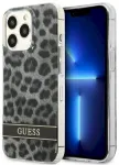 Guess GUHCP13LHSLEOK Hardcase Leopard Aizsargapvalks priek&scaron; iPhone 13 Pro / 13 6,1" / pelēks