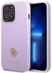 Guess GUHCP13XPS4MU Saffiano 4G Small Metal Logo Aizsargapvalks priek&scaron; iPhone 13 Pro Max 6,7" / violets