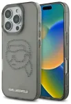 Karl Lagerfeld KLHCP16XHKHDCELK Aizsargapvalks priek&scaron; iPhone 16 Pro Max 6.9" hardcase IML Rhinestones Karl Head / melns