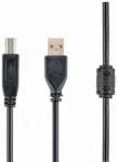 Gembird CCF-USB2-AMBM-15 USB 2.0 kabelis USB-A - USB-B 4,5m / melns