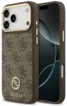Case Guess 4G Strass Logo MagSafe for     iPhone 18 Pro Max / 17 Pro Max brown