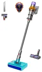 Dyson V15s Detect Submarine 2-in-1 putekļsūcējs ar rokturi Akumulatora Sausai un mitrai tīrī&scaron;anai Bez maisiņa 0.77 L Nickel, Yellow