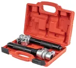 Strut spring compressor tool set with safety bracket AMIO-04763