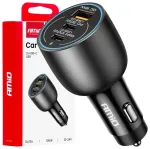 AMiO AMIO-04371 automobilinis įkroviklis | 100W | PD, QC | USB-C, USB-A