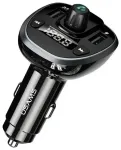 USAMS Zestaw głośnom&oacute;wiący C21 z transmiterem FM, Bluetooth 5.0, MP3, 2xUSB 3,4A czarny|black CC115GC01 (US-CC115)