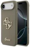 Guess Silicone Big 4G Script Case Aizsargapvalks priek&scaron; iPhone 17 Air / brūns