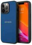 Guess GUHCP13XPSASBBL Saffiano Strap Aizsargapvalks priek&scaron; iPhone 13 Pro Max 6,7" / zils