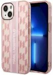 Karl Lagerfeld KLHCP14MHKLSPCP Aizsargapvalks priek&scaron; iPhone 14 Plus / 15 Plus 6,7" / rozā