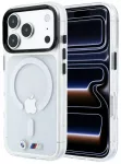 BMW M IML Glossy Metal Logo & Trims telefono dėklas su MagSafe palaikymu iPhone 17 Pro | iPhone 18 Pro skaidrus