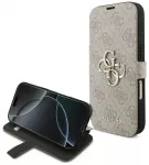 Guess 4G Metal Logo knyginio tipo telefono dėklas iPhone 18 Pro | iPhone 17 Pro rožinis