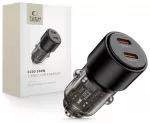 &bdquo;CC03&ldquo; automobilinis įkroviklis | 100W | PD | 2 prievadų | juodas