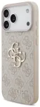 Guess PU 4G Metal Logo Case Aizsargapvalks priek&scaron; iPhone 18 Pro Max / rozā