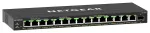 NETGEAR GS316EP-100PES 16 prievadų gigabitinis PoE+ komutatorius juodas