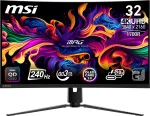 MSI MPG 321CURXDE QD-OLED (80 cm (31.5 Zoll), Black, UltraHD/4K, QD-OLED, Curved, USB-Hub, KVM, 240Hz Panel)