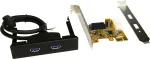 Valdiklis Exsys PCIe x1 - 2x USB 3.0 (EX-11099-2)