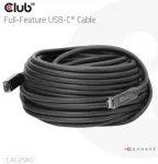 USB kabelis Club 3D USB-C - USB-C 15 m Black (CAC-2580)
