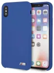 BMW BMHCPXMSILNA Hardcase Aizsargapvalks priek&scaron; iPhone X/Xs Silicone M Collection / navy