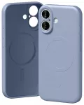Mercury Semi-Silicone telefono dėklas su MagSafe palaikymu, skirtas iPhone 17, violetinis