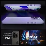 Spigen Thin Fit iPhone 15 Pro Case - Purple