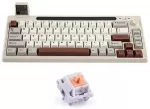 Mechanical keyboard Epomaker RT65 Wisteria Linear Switch grey-white
