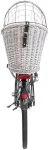 Dog basket : Trixie Bicycle basket with lattice for rack, willow|metal, 35 &times; 49 &times; 55 cm, grey.