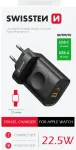 Swissten Travel Tīkla Lādētājs USB-A / USB-C / iWatch