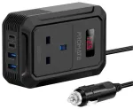 Promate Inverto-200W Car inverter DC-AC 11-17V 200W / USB-C PD65W
