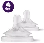 Philips Avent Natural Response SCY966/02 Baro&scaron;anas pudeļu silikona knupī&scaron;i 6m+ 2gab