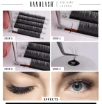 Nanolash Volume Lashes Mākslīgās skropstas 0.15 C 6-13 mm