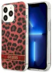 Guess GUHCP13LHSLEOR Leopard Aizsargapvalks priek&scaron; iPhone 13 Pro / 13 6,1" / sarkans