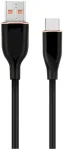 Gembird CC-USB2S-AMCM-1.5M-BK Premium silikona USB-A &mdash; USB-C kabelis 1.5m / melns