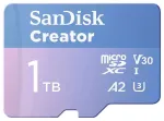 Atminties kortelė SanDisk Creator MicroSDXC 1 TB Class 10 UHS-I/U3 A2 V30 (SDSQXAV-1T00-GN6MS)