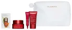 Multi-Intensive Set Clarins: Super Restorative, Reparative, Day, Cream, For Face, 50 ml + Super Restorative, Reparative, Night, Cream, For Face, 15 ml + Total Eye, Lift, Eye Serum, 7 ml + Double Serum