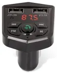 Maxlife MXFT-02 Bluetooth + EDR FM Transmitter Priek&scaron; Auto Radio / MIC / MicroSD / + Uzlādes Ligzdas 2x USB