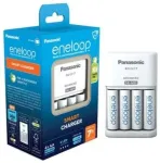 Panasonic Eneloop Smart Baterijas Lādētājs + 4x AA 2000 mAh
