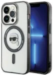 Karl Lagerfeld Ring Stand Karl Head MagSafe Back Case Aizsargapvalks Priek&scaron; Apple iPhone 15 Pro Max
