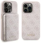 Guess GUBPM5P15X4GEMGP Aizmugurējais Apvalks + Ārējais Akumulators priek&scaron; Apple iPhone 15 Pro Max