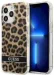 Guess GUHCP13LHSLEOW Hardcase Leopard Aizsargapvalks priek&scaron; iPhone 13 Pro / 13 6,1" / brūns