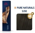 Wella Professionals Koleston Perfect Me+ Matu Krāsa Pure Naturals 3/00 60 ml