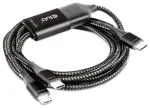 Club3D USB C tipo įkrovimo kabelis > 2x C tipo 1,83m 100W St/St mažmeninei prekybai
