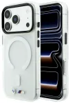 BMW M Case IML Frosted Metal Logo & Trims MagSafe Aizsargapvalks priek&scaron; iPhone 18 Pro / caurspīdīgs