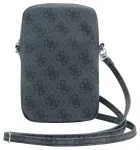&bdquo;Guess PU 4G Triangle Logo Wallet Phone Bag Zipper&ldquo; krep&scaron;elis telefonui, juodas