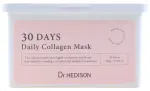 Rinkinys, Dr. Hedison, 30 Days Daily Collagen, Vegani&scaron;ka, Intensyvus drėkinimas, Lak&scaron;tinė kaukė, Veidui, Kasdieniam naudojimui, 30 vnt., 320 g