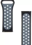 Tactical 267 universalus i&scaron;maniojo laikrodžio dirželis (22 mm) | silikoninis | juodas/pilkas