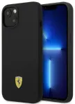 Ferrari FEHMSIP14MBK iPhone 14 Plus 6,7" juodas dėklas Silicone Metal Logo Magsafe