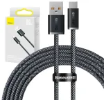 Baseus Dynamic Series CALD000716 duomenų perdavimo ir įkrovimo laidas | USB-A į USB-C | 100W | 2m | juodas